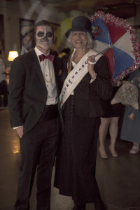 Co-chair Jesse Bolling and Suffragette Pearl Mann