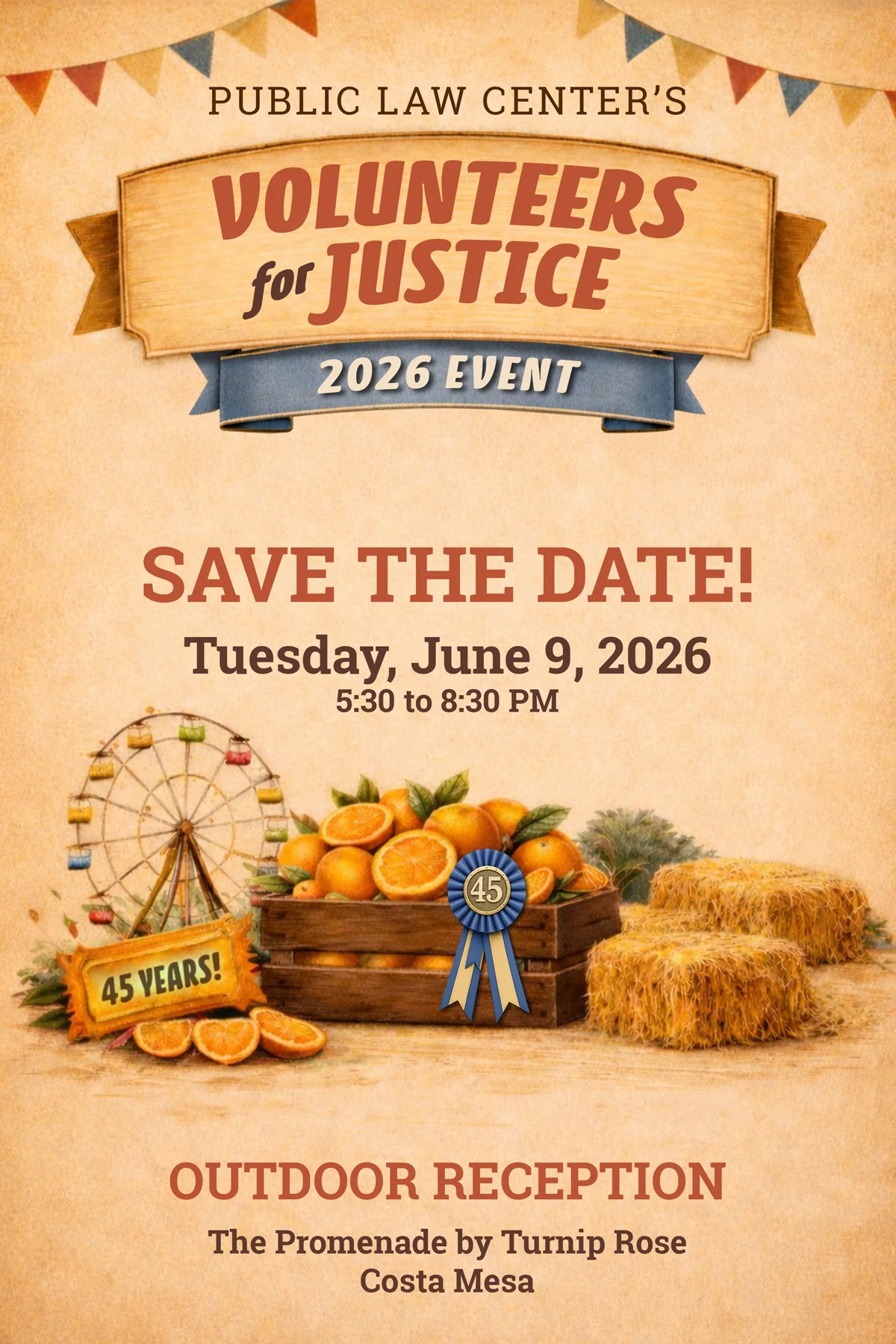 Volunteers for Justice - Tuesday, June 9, 2026